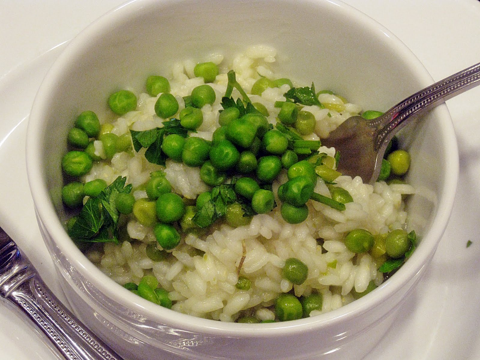 RISI E BISI~(Rice and Peas, cooked in a Risotto style)